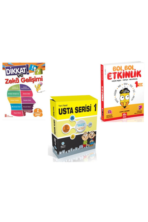 1. Sınıf Dikkat Ve Zeka Gelişimi + Usta Seti + Bol Bol Etkinlik