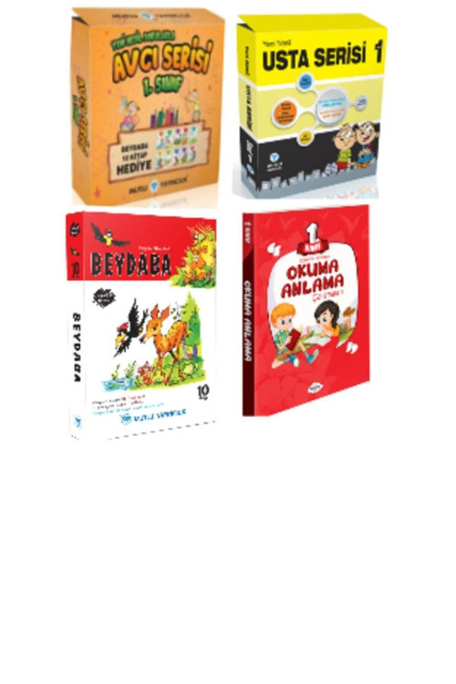 1.sınıf Avcı Serisi + Usta Serisi + Beydeba Hikaye Seti + Okuduğunu Anlama