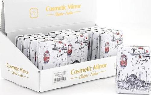 Taşlı İstanbul Tasarımı El Aynası Kalın Model 10