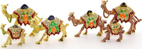 Swarovski Taşlı 3'lü Deve Seti Model 1