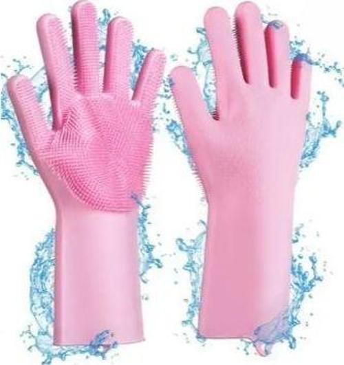 Sihirli Isıya Dayanıklı Silikon Çok Amaçlı Bulaşık Eldiven Fırçası Magic Gloves