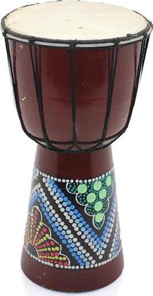 Batikli Ahşap Darbuka 25 Cm