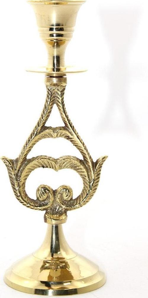 Tekli Pirinç Şamdan Model 6