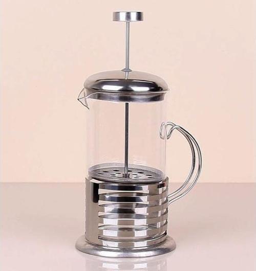Çelik Kulplu Cam French Press - 350 ml