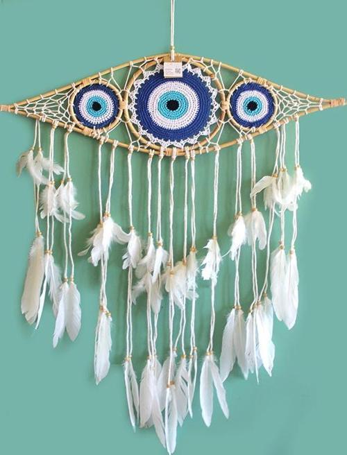 Rüya Kapanı Dream Catcher Göz Tasarımı Model 4