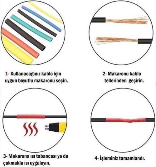 Kablo Koruyucu Makaron Seti 560 Parça