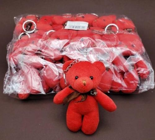 Sevimli Ayıcık Anahtarlık Kırmızı Renk