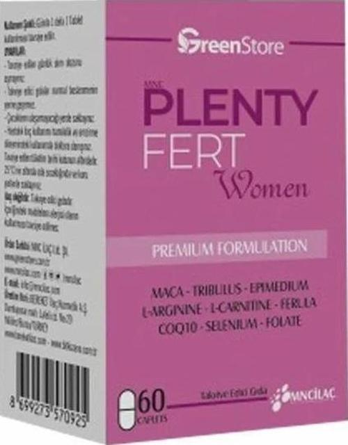 Green Store Plenty Fert Women Premium Formulation Takviye Edici Gıda 60 Tablet