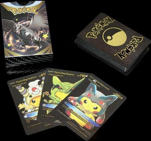 Pokemon Oyun Kartı Metalik Siyah Deste