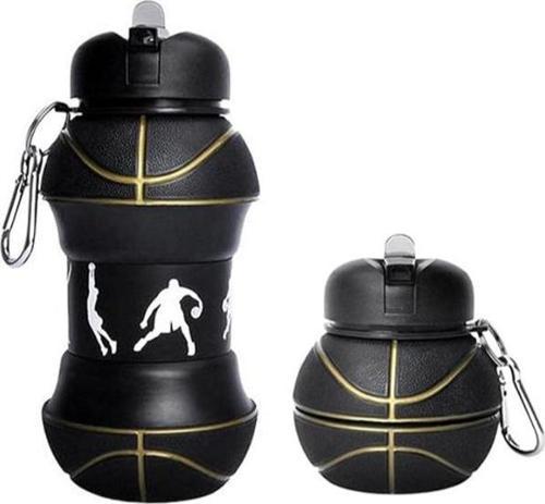 Basketbol Topu Tasarımlı Akordiyon Su Şişesi