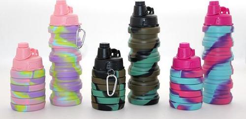 Katlanabilir Portatif Silikon Su Şişesi 500 Ml Model 2