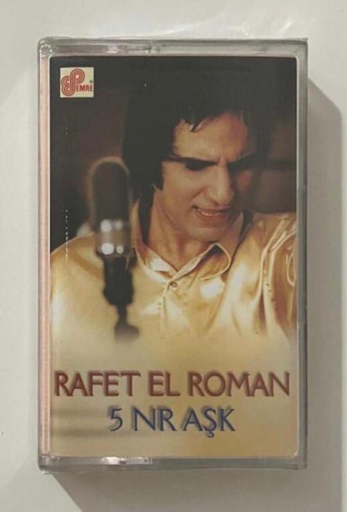 Rafet El Roman- 5 Nr Aşk Kaset (Jelatininde Sıfır Orjnal Dönem Baskı Kaset)