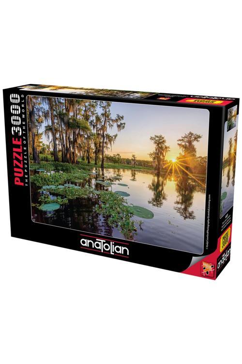 3000 Parçalık Puzzle - Duck Lake Günbatımı 4925