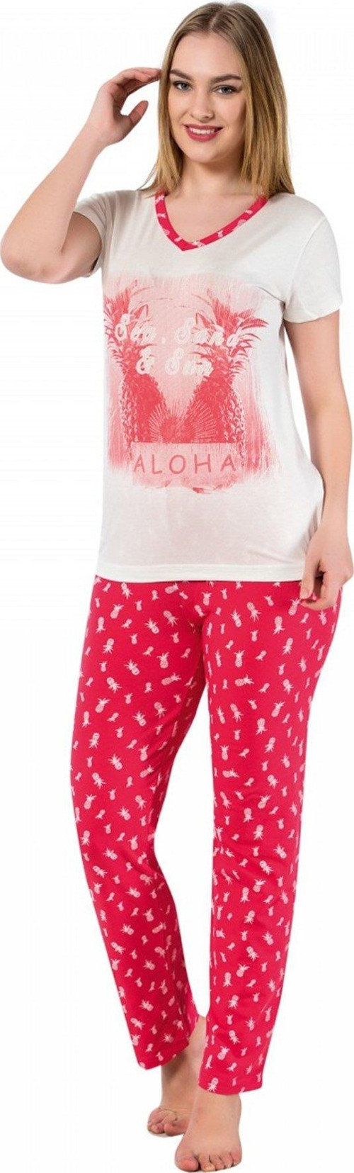 Bayan Kısa Kol Pijama Takımı 2366