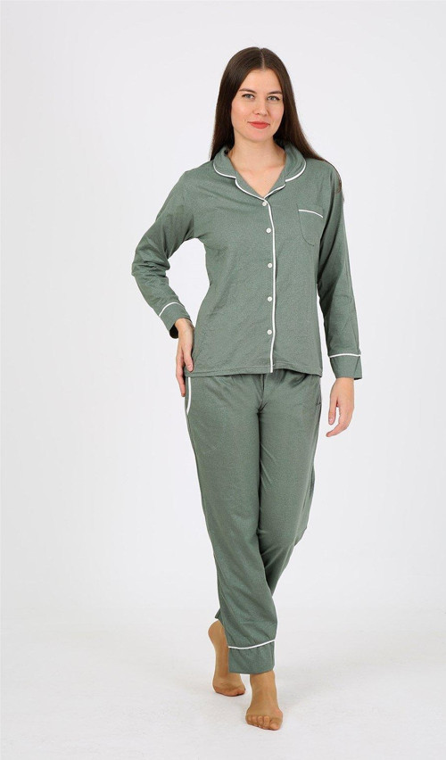 Kadın Penye Uzun Kol Pijama Takım 2775