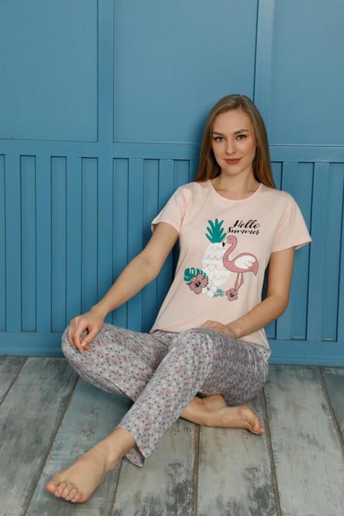 Kadın Pamuk Pijama Takım 20500P