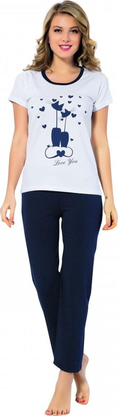 Kedi Baskılı Bayan Pijama Takımı 2350