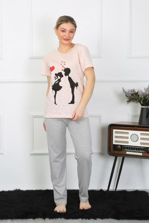 Kadın Kısa Kol Penye Pijama Takım 4207