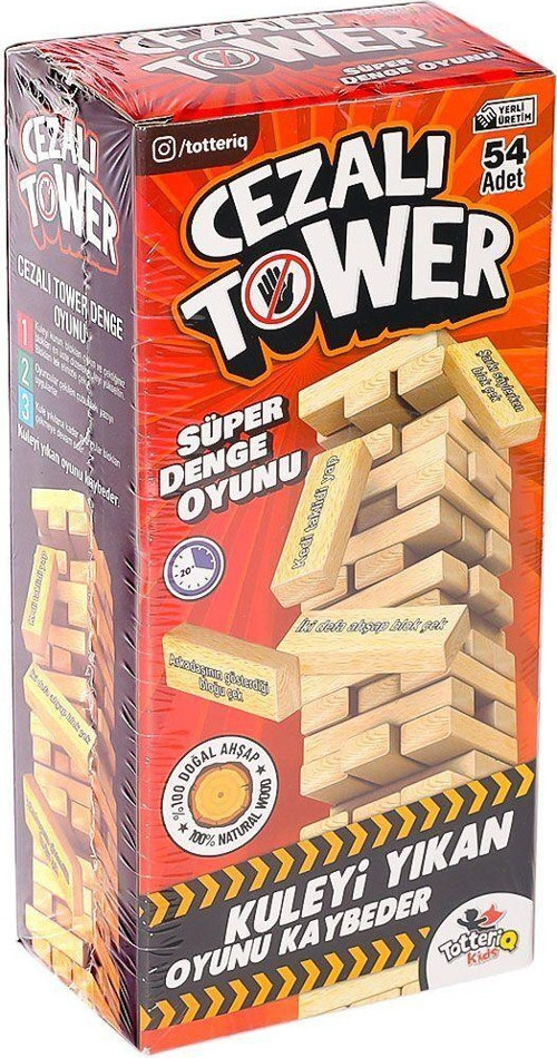 7306 Cezalı Tower Ahşap Denge Oyunu -Totteriq
