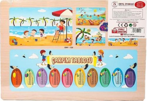 ONY-117/118/119/120 Ahşap Eğitici Puzzle -Yaz Mevsimi