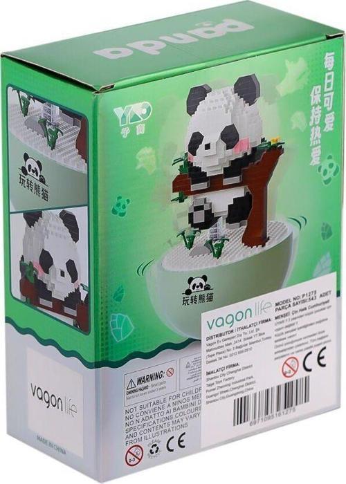 P1275 Panlos Panda 543 Parça Blok Seti -Vagon life