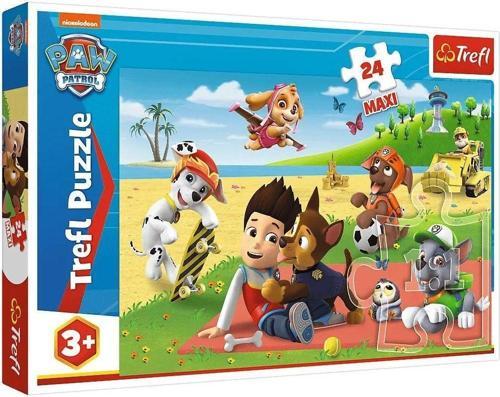 PUZZLE-14346 Paw Patrol 24 Parça Maxi Çocuk Puzzle -Vardem