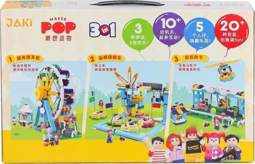 JK2180 Jaki Sissi'nin Eğlence Parkı 3IN1 Blok Seti -Vagon life