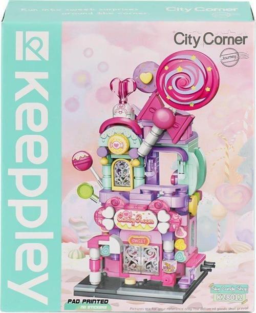 KP28012 Keeppley Candy Shop City Corner Blok Seti -Vagon life