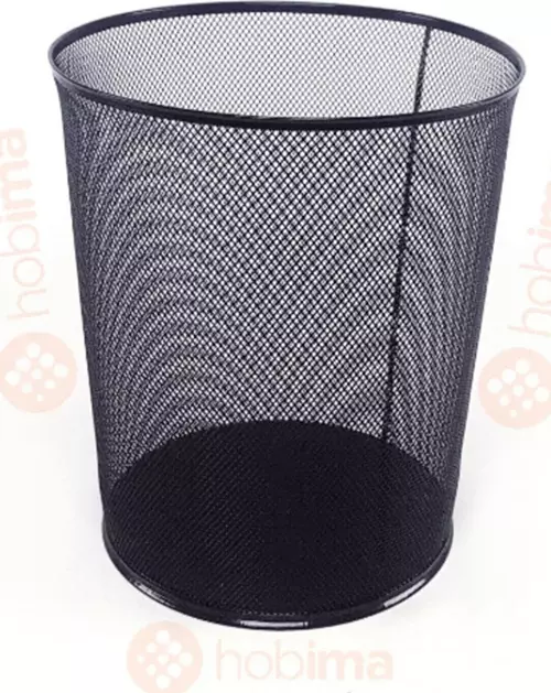 Glance Çöp Kovası File Metal Siyah