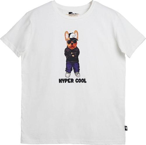 Hyper Bear Beyaz Baskılı Çocuk Tişört