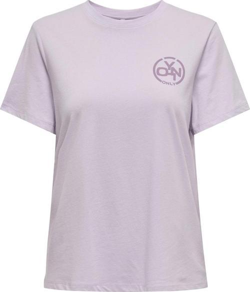 Onllotta Pamuklu Regular Fit Bayan T Shirt 15339251 LEYLAK