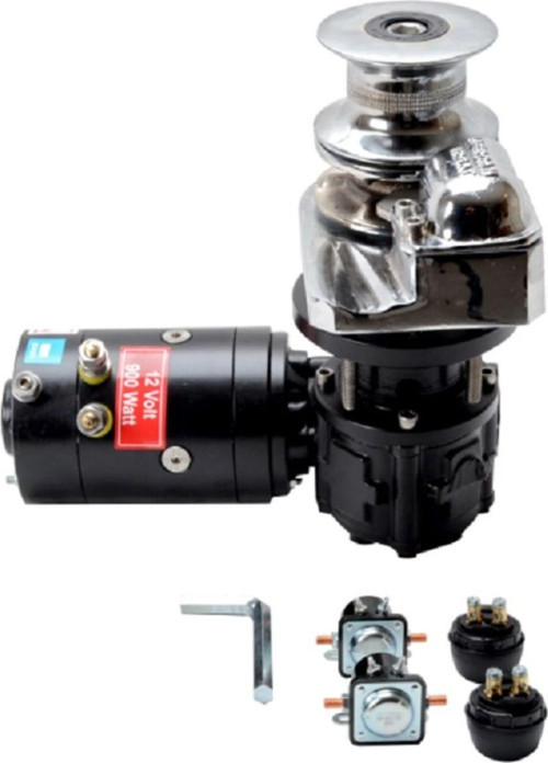 Tekne Irgatı. Dik Irgat. 900Watt. 12V. 6Mm Zincir. (12Kg Çapa)