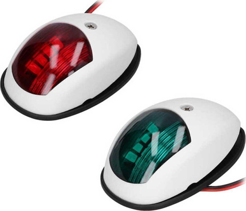 Tekne Seyir Feneri. 12V. Beyaz. Led İskele Sancak Feneri Takım