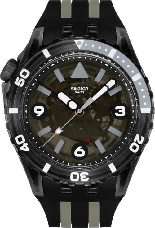 SSCU09B100 Swatch Scubaqua Black Sea Nettle Erkek Kol Saati SSCU09B100