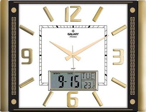 Galaxy T-711-A-2 Premium Termometreli ve Takvimli Duvar Saati