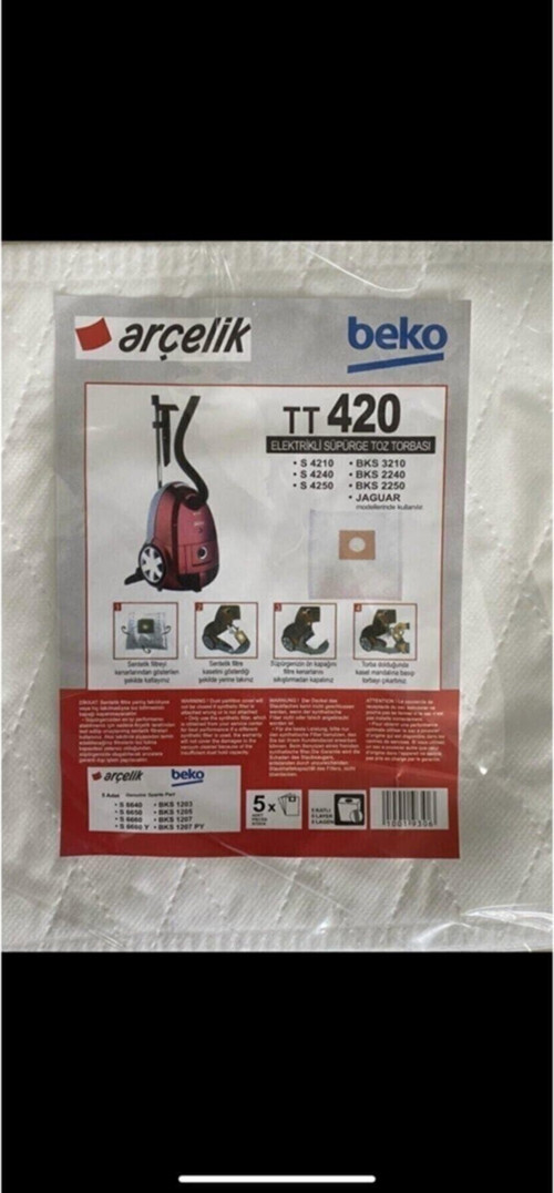 Arçelik - Tt420 S 4240 Toz Torbası(20Adet)