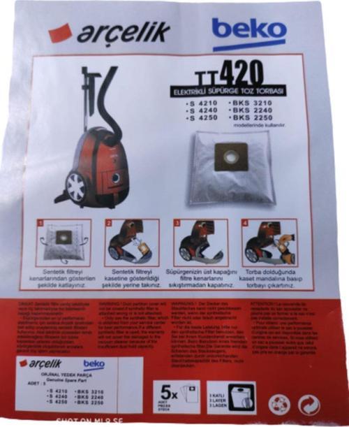 S 4240 - S-4240 C Elektrikli Süpürge Toz Torbası Orjinal ( 5 Adet )