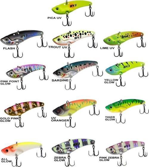 Mirror Vib 9gr / 4.5cm Jig Yem ZEBRA GLOW
