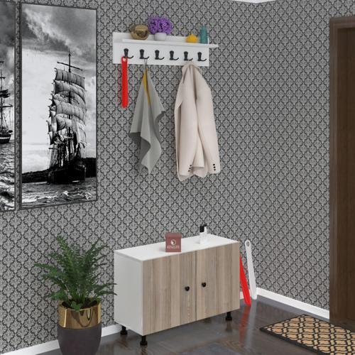 portmanto ayakkabılık ve askılık sandal3 crdbyz 53*120*32 onsekiz çift ayakkabı kapasitesi