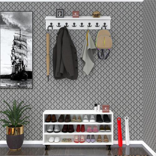 ayakkabılık fotin3 byz 53*100*30 kapaksız 3 raflı 15 çift ayakkabı kapasitesi