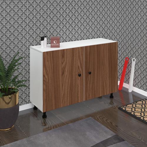 ayakkabılık merkub4 cvzbyz 68*100*32 kapaklı 4 raflı 20 çift ayakkabı kapasitesi