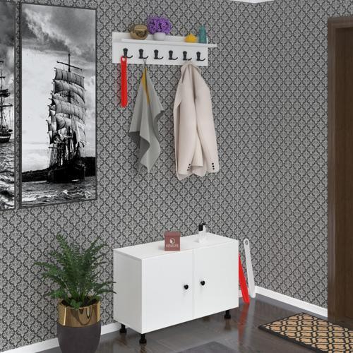 portmanto ayakkabılık ve askılık tomak3 byzbyz 53*100*32 onbeş çift ayakkabı kapasitesi