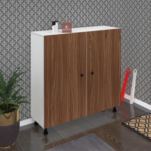 ayakkabılık merkub6 cvzbyz 98*100*32 kapaklı 6 raflı 30 çift ayakkabı kapasitesi