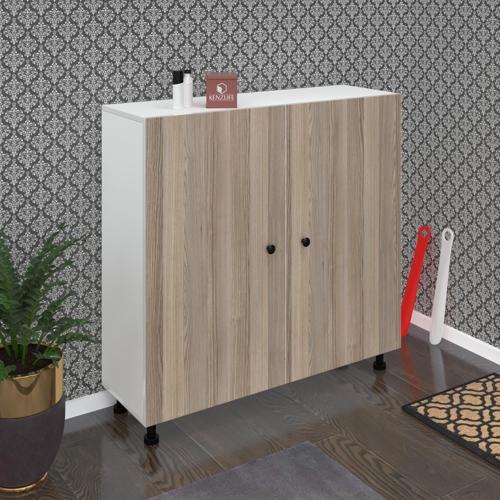 ayakkabılık merkub6 crdbyz 98*100*32 kapaklı 6 raflı 30 çift ayakkabı kapasitesi
