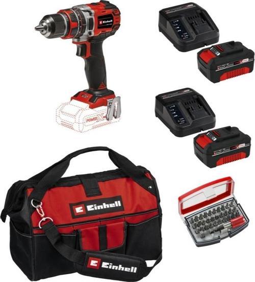 Tp-Cd 18/50 Li-I Bl Solo Darbeli Akülü Vidalama + 2 x 4 Ah Akü ve 32 Parça Bits Uç Seti (45/29 Kumaş Çanta)
