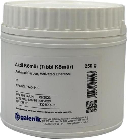 Aktif Kömür( Tıbbi Kömür ) 250 Gr