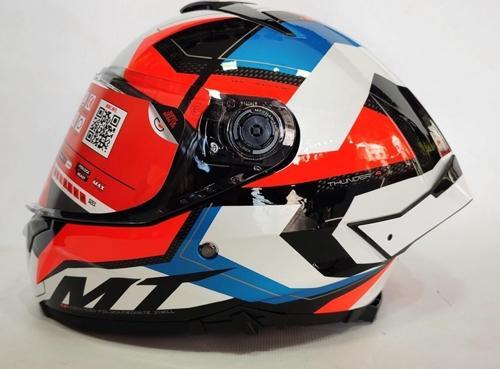 Kask Thunder 4sv Valiant A0 Gloss Pearl White - Iç Güneş Vizörlü