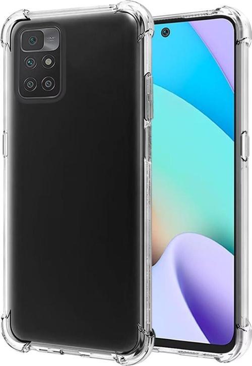 Xiaomi Redmi 10 Uyumlu Darbe Önleyici Sararmaya Dayanıklı Airbag Korumalı Ultra Slim TPU Şeffaf Silikon Kılıf