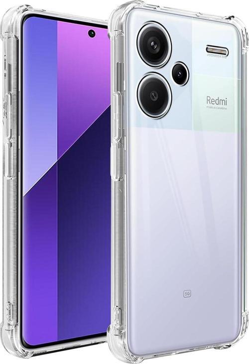 Xiaomi Redmi Note 13 Pro Plus Uyumlu Darbe Önleyici Sararmaya Dayanıklı Airbag Korumalı Ultra Slim TPU Şeffaf Silikon Kı