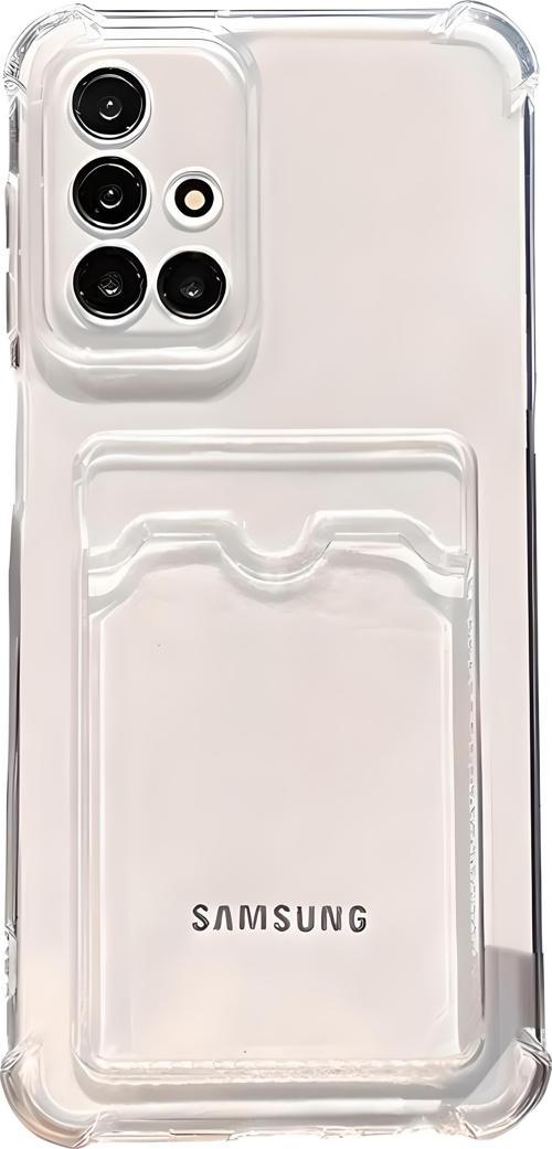 Samsung Galaxy A51 Uyumlu Kamera Korumalı Kartlıklı Köşeleri Airbag Tasarımlı Darbe Önleyici Şeffaf Silikon Kılıf